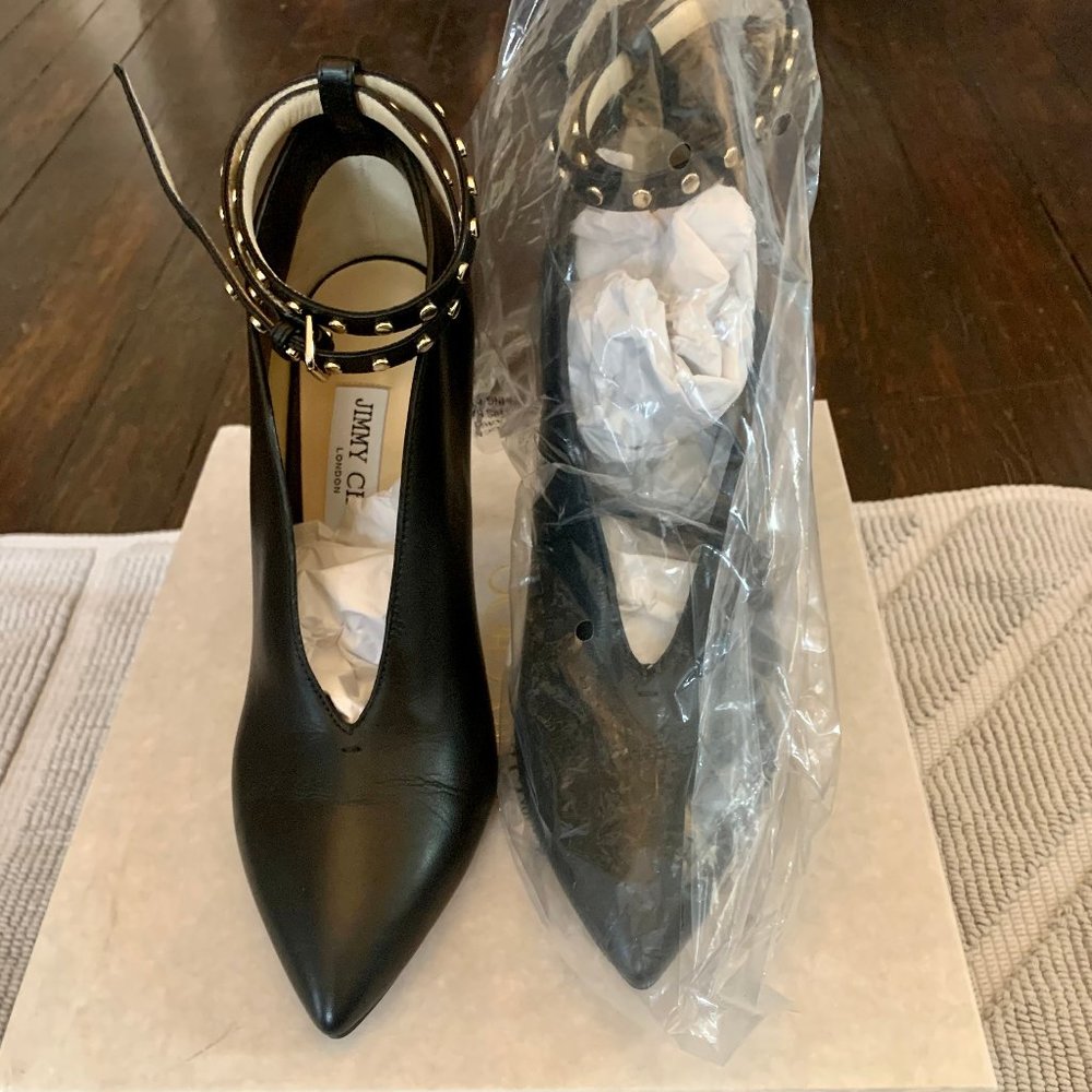 Jimmy Choo LARK 100, Calf, Black